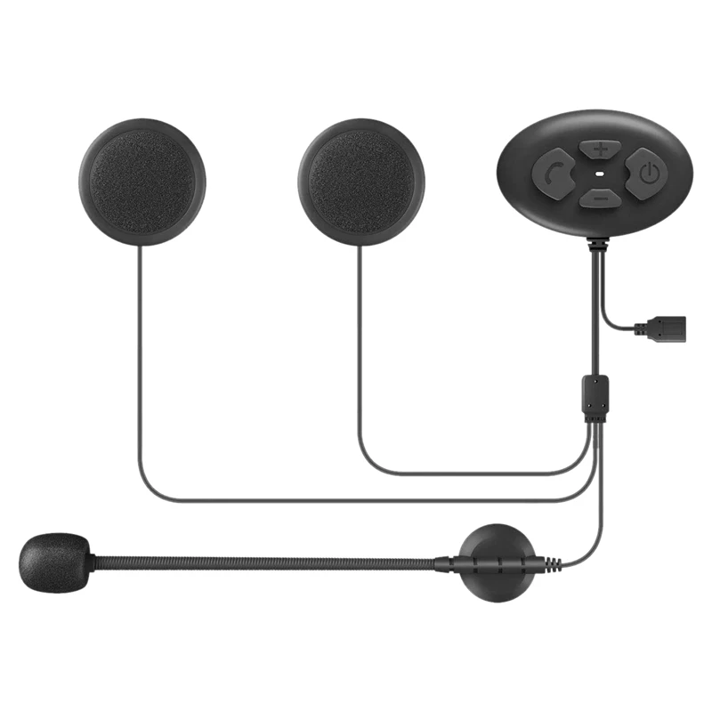 

Top Deals 2Pcs DK12 Bluetooth 5.0 Helmet Headset Intercom With FM Radio Motorcycle Noise Cancellation IP65 Waterproof