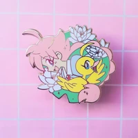 cartoon cute anime princess tutu just a duck hard enamel pin badge brooch diy backpack collar pin party gift kawaii jewelry