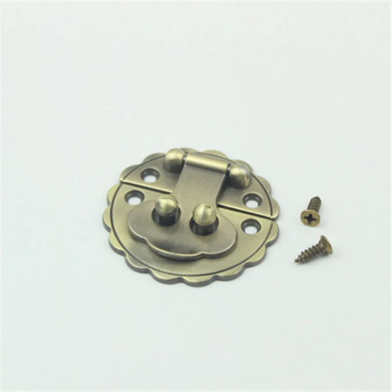 10Pcs Metal Handbag PadLock Snap Button Hasp Clasp Retro Gift Box Casting Lock Buckle DIY Luggage Replacement Accessories