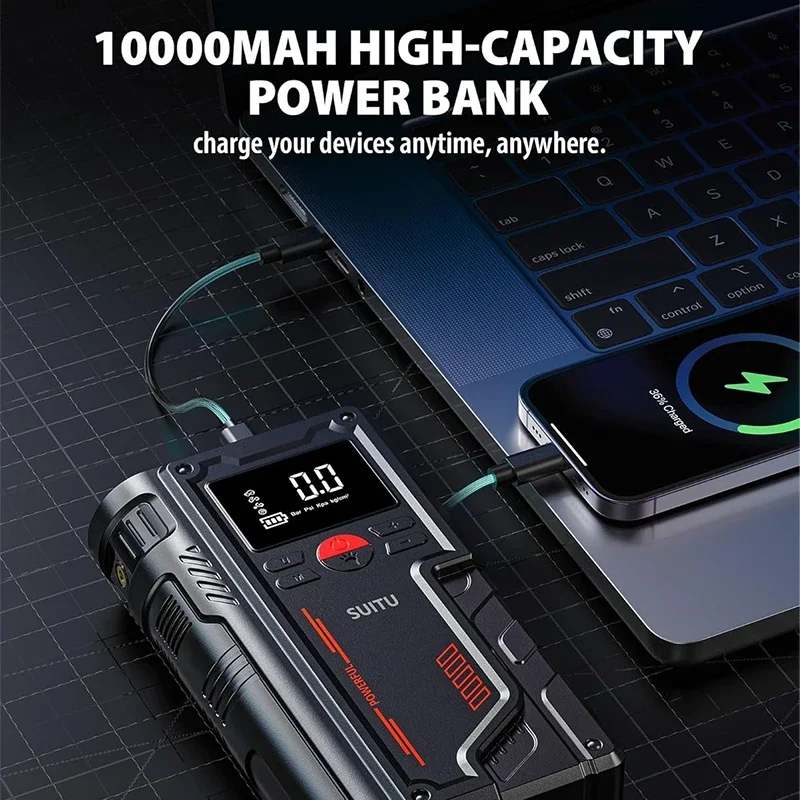 Автомобильный аварийный стартер надувной насос универсальный воздушный