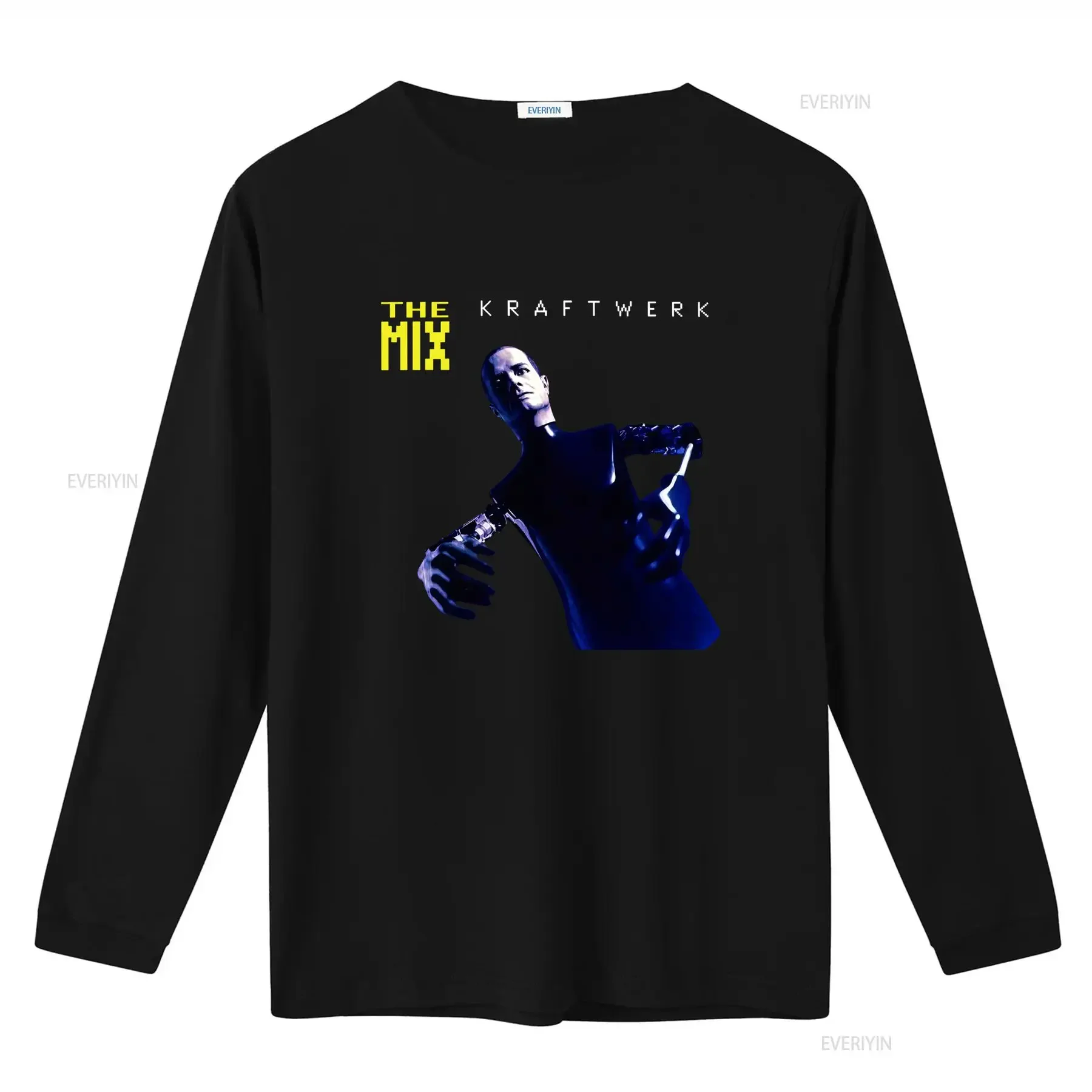 Фото Футболка The Mix Remix Kraftwerk Electronic Music в стиле винтаж с эффектом потертости, посвященная группам Ralf Hutter и Florian Schneider №2