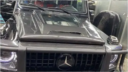 Прозрачная крышка из углеродного волокна для Mercedes-Benz W463 G500 G63 G65 G-Class AMG 2008-2018