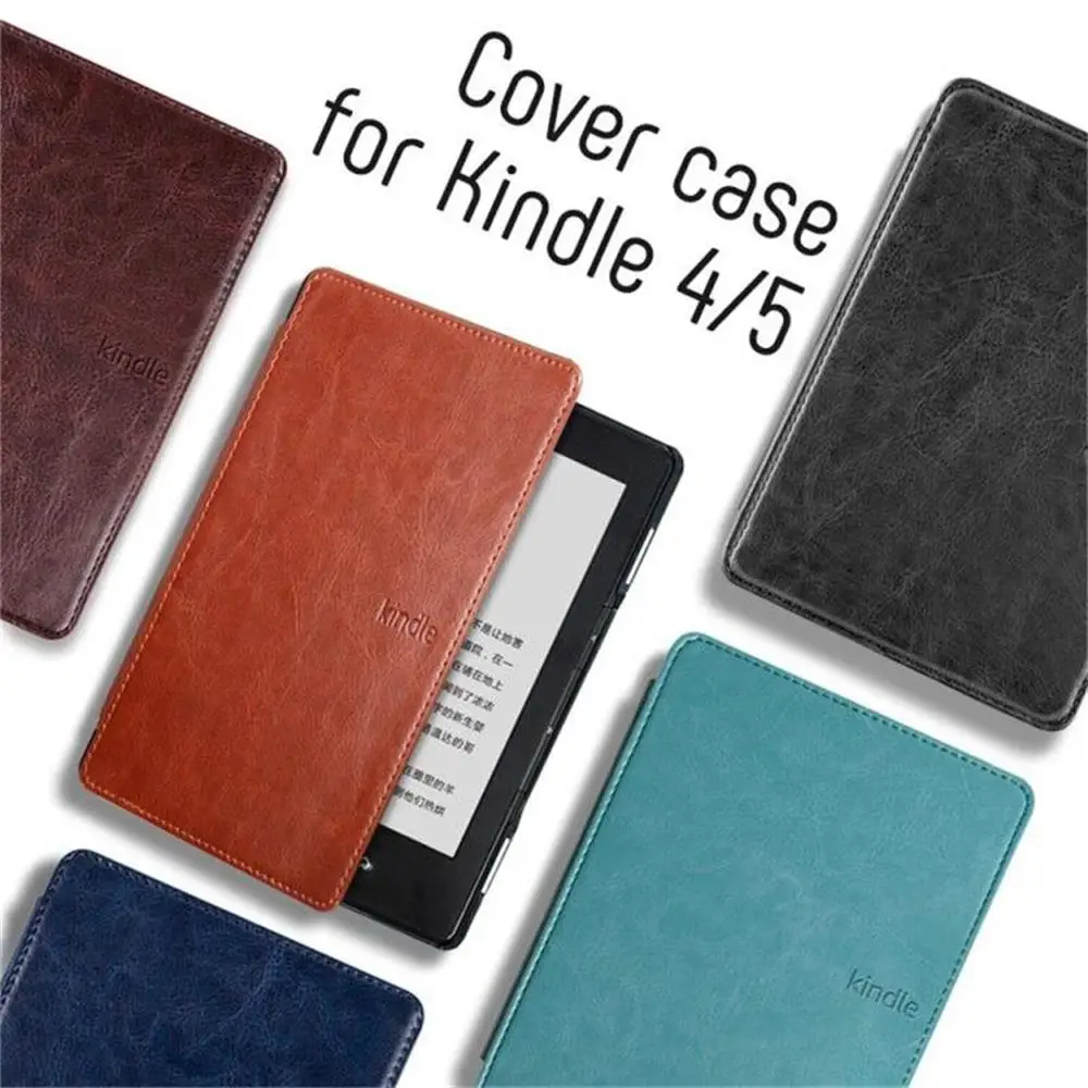 PU Leather Case For Kindle 4 5 Magnetic Cover for Kindle Basic 4 5 D01100 E-reader E-book Funda Capa