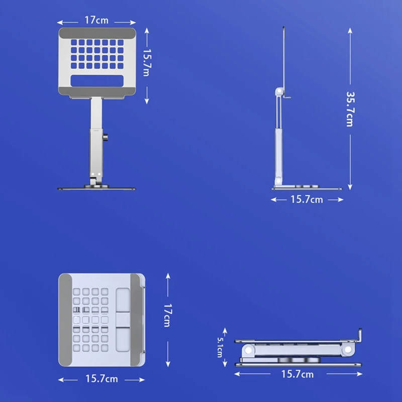 Настольная подставка для планшета Регулируемый складной держатель Ipad ноутбука