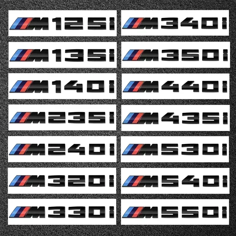 

Новые эмблемы/значки/логотипы M Power для BMW M125i M135i M140i M235i M240i M320i M330i M340i M350i M440i M435i M530i M540i M550i из ABS-пластика