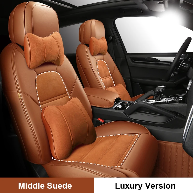 Кожаные чехлы на сиденья средней высоты под заказ для 2 рядов 4-5 сидений