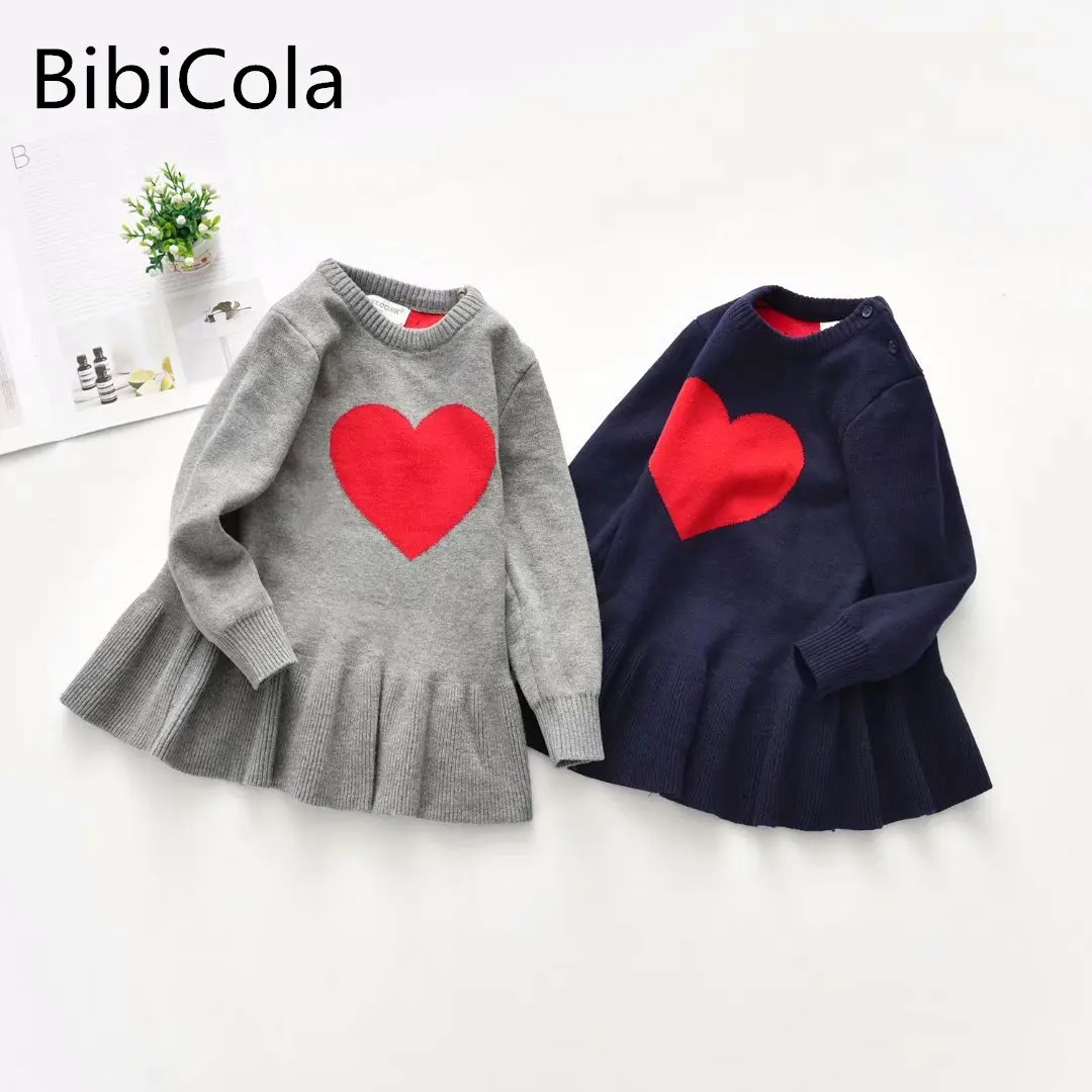 

Осеннее платье для маленьких девочек; Зимний свитер; Одежда; Однотонная водолазка для маленьких девочек; Повседневный праздничный свитер; В...