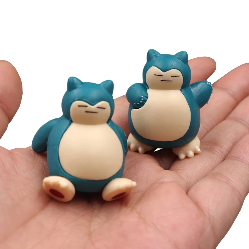 

5Pcs Set Pokemon Toy Figures Monster Sleep Standing Snorlax Doll Cake Decoration Model Toys Pvc Anime Figures Kid Birthday Gifts