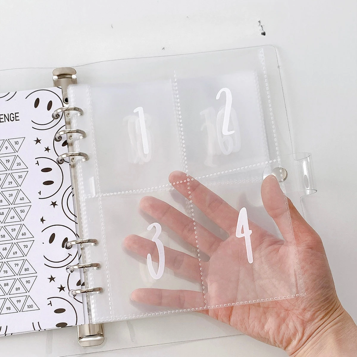 Папка-переплет A5 сбережения Challeng $150/300/500/1000 Экономия денег буфет денежный конверт