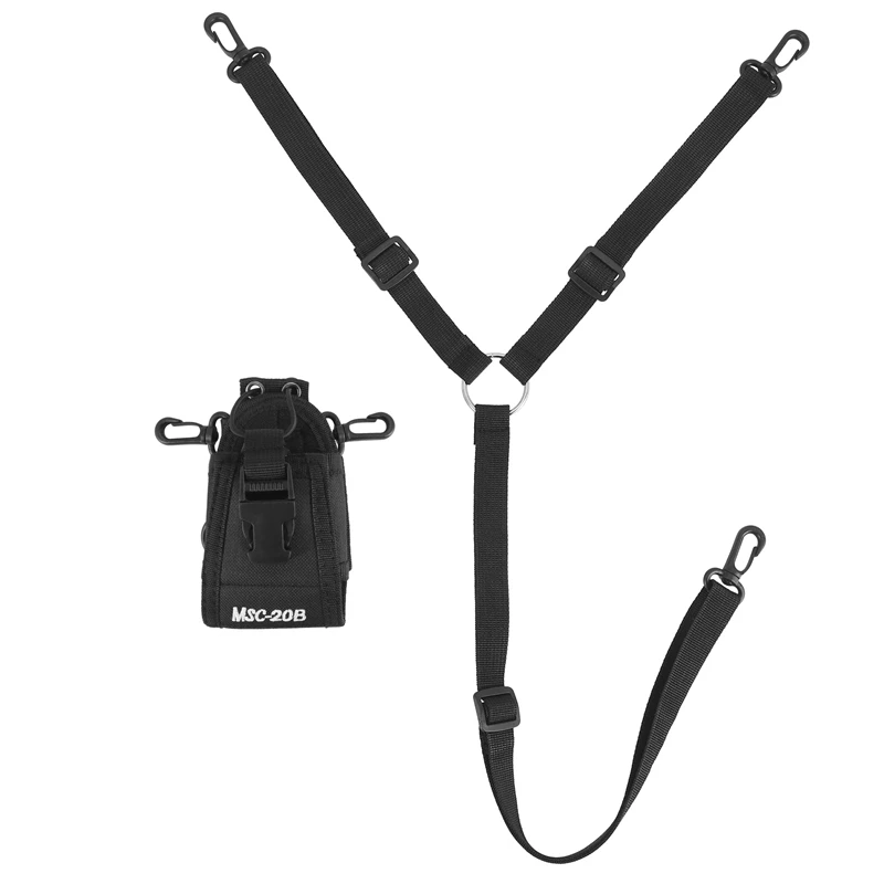 

MSC-20B Walkie-Talkie Nylon Cover Bag For Baofeng Quansheng TYT UV-5R UV9R Plus UV-82 Walkie-Talkie Storage Bag