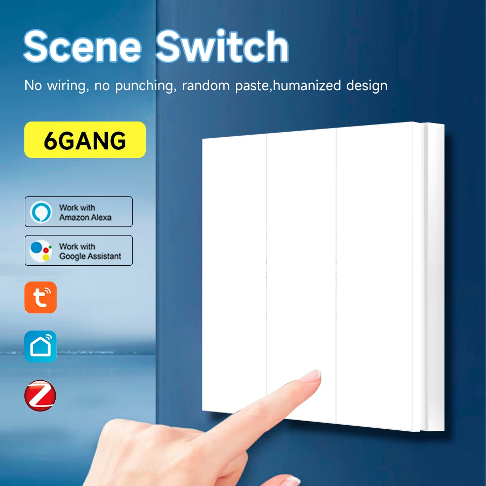 

Переключатель Tuya ZigBee 6 кнопок