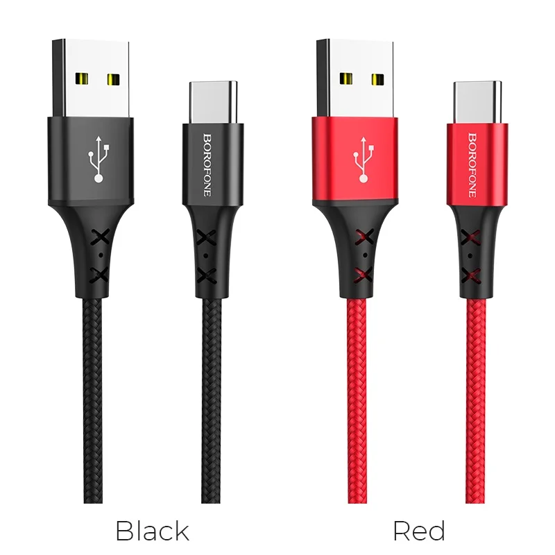 Кабель зарядное устройство USB BOROFONE BX20 Enjoy - Type-C 2А 1 м красный | Мобильные телефоны и