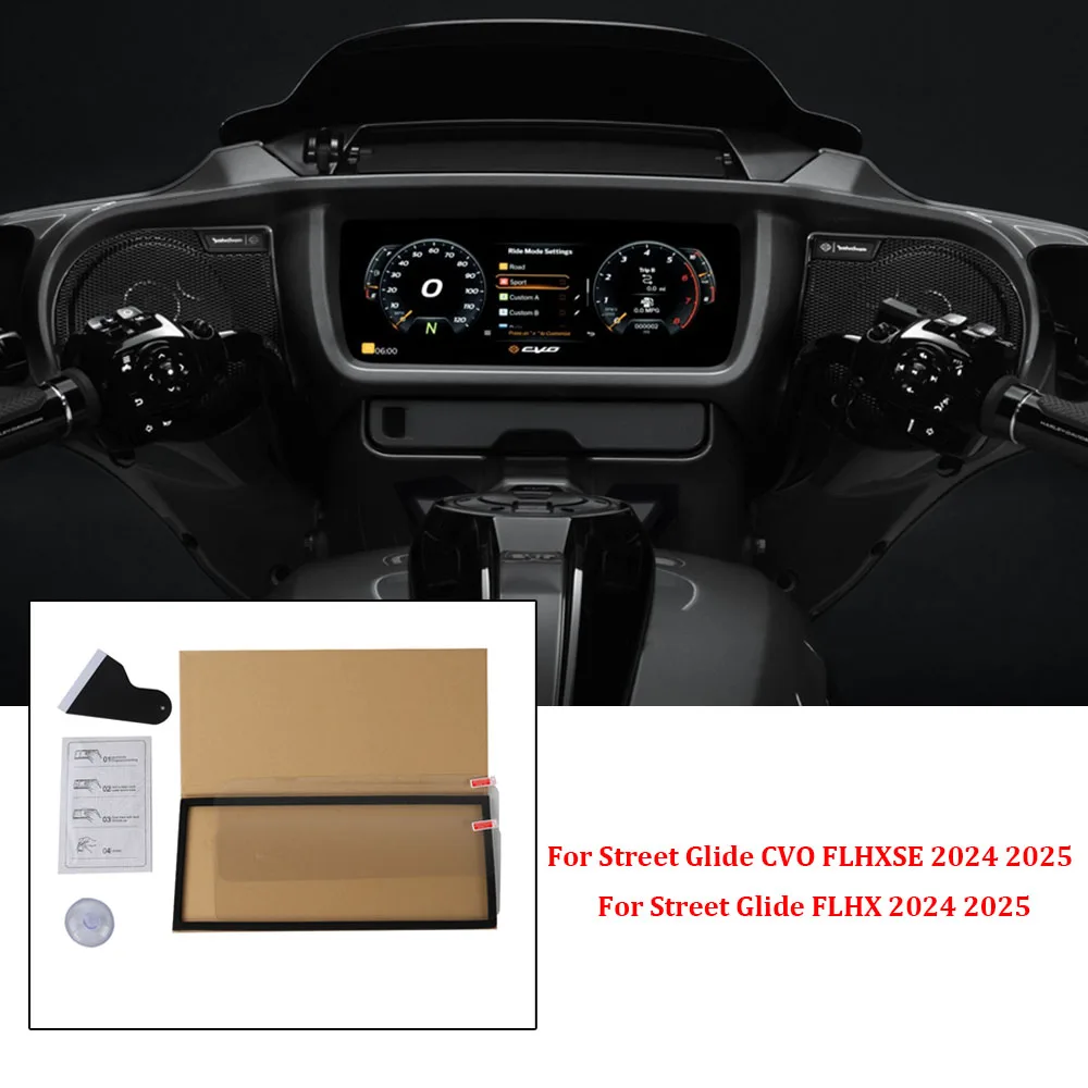 

2023 2024 для Harley Touring CVO Road Glide FLTRXSE мотоциклетный инструмент Защитная пленка для экрана наклейка 2PIC Road Glide ST 2024
