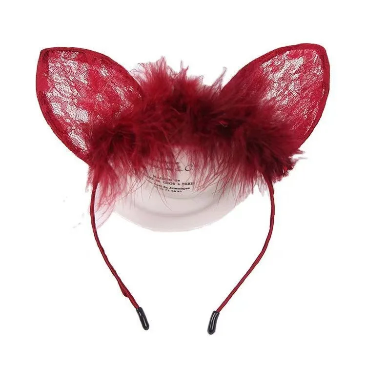 

Furry Animal Cat Fox Ear Hair Hoops Party Cosplay Fur Hairband Girls Fashion Halloween Anime Headbands Headwear Hair Accessories