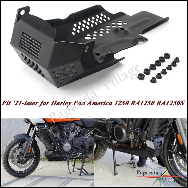 

Motorcycle Engine Skid Plate Aluminum Belly Pan Chassis Protection Cover For Harley Pan America 1250 RA1250 RA1250S 2021 2022