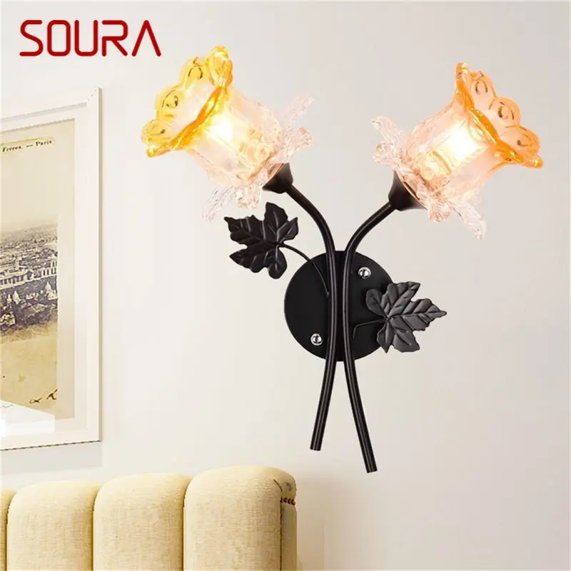 

SOURA Wall Lamps Modern Creative LED Sconces Lights Flower Shape Indoor For Home Bedroom