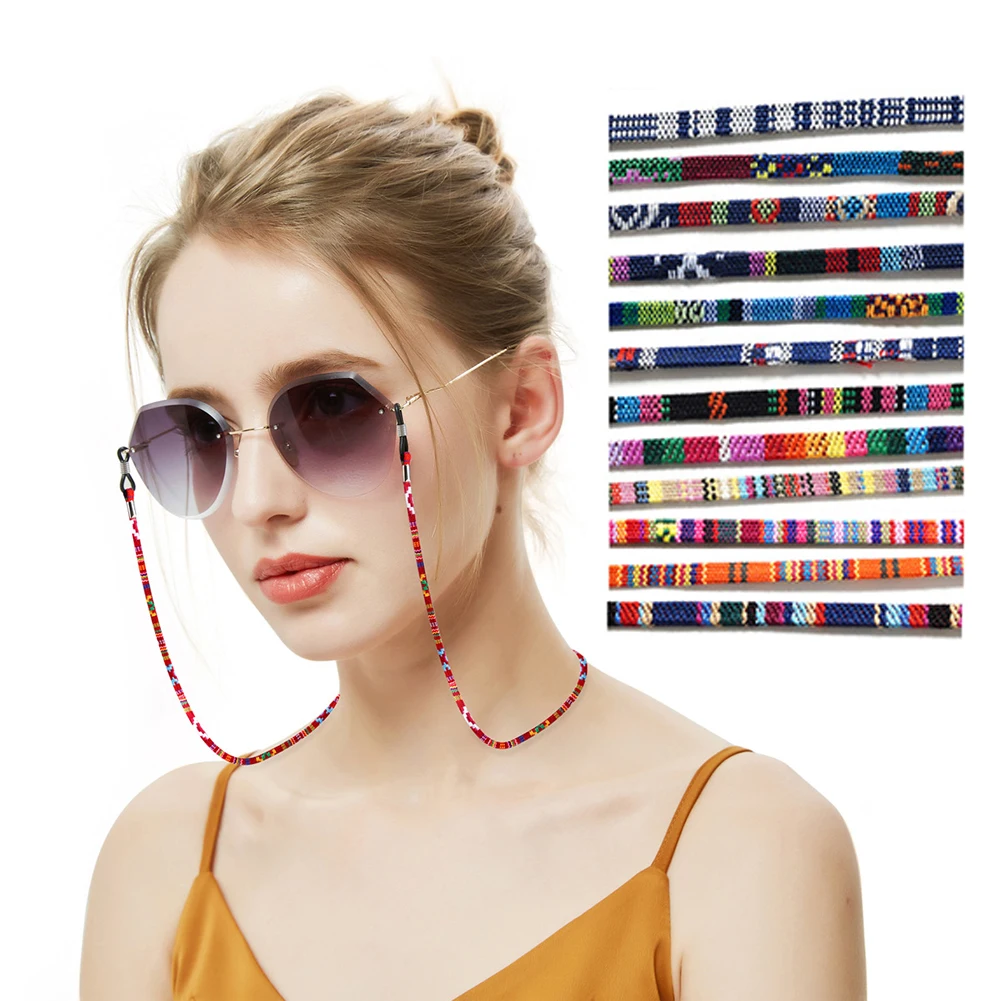

Ethnic Style Glasses Rope Women Handmade Woven Eyeglasses Chain Eyewear Lanyard Strap Sunglasses Holder Neck Cord Accessories