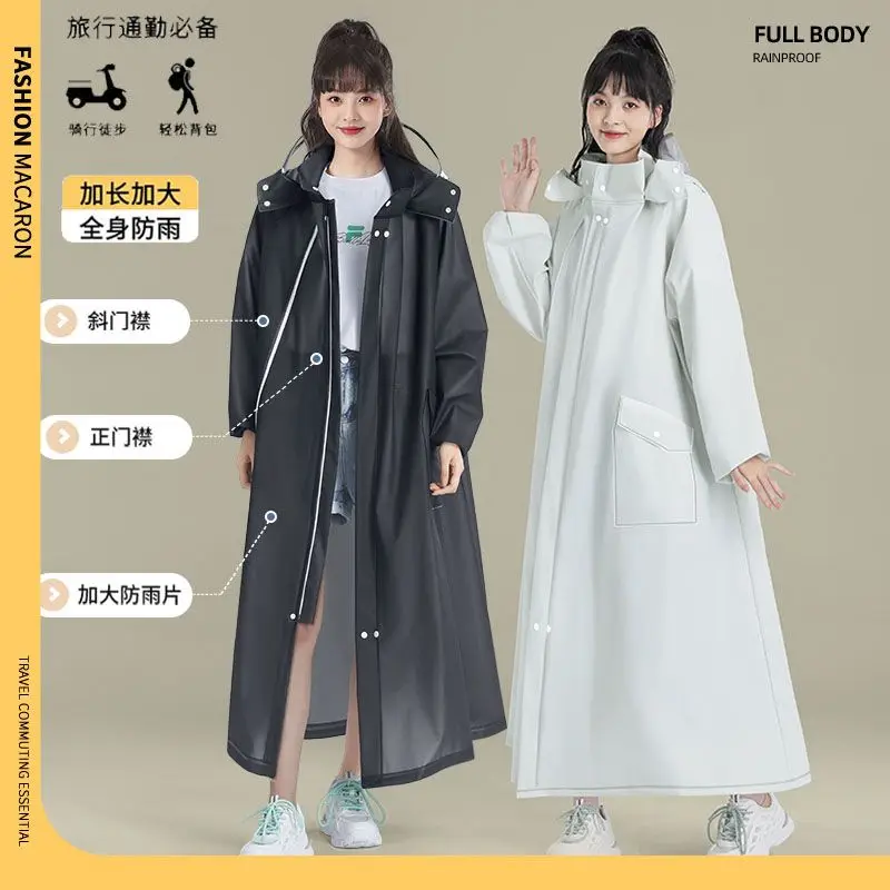 Модный женский прозрачный дождевик из ЭВА для путешествий на открытом воздухе