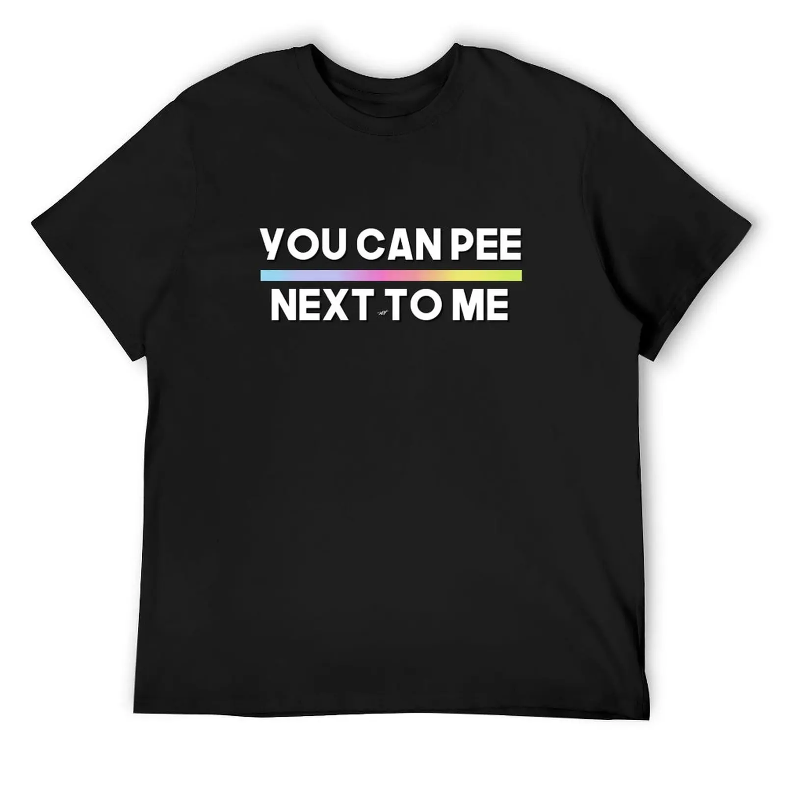 Футболка YOU CAN PEE NEXT TO ME (COPY) с рисунком аниме тяжелые футболки для мужчин