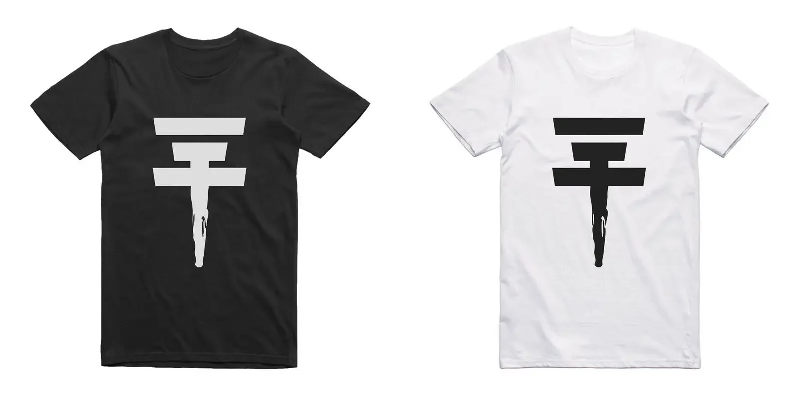 Черно-белая футболка с надписью на немецком рок-музыкальном ремешке