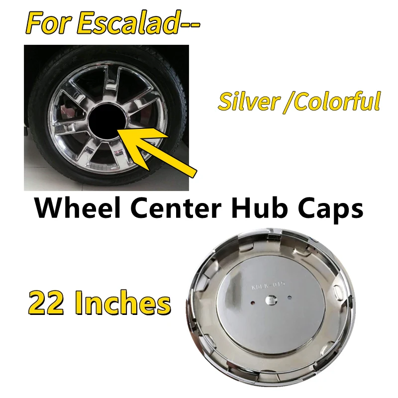 Car Wheel Hub Caps Center Cover Emblem for Cadillac Escalade Car Accessories 22 Inches