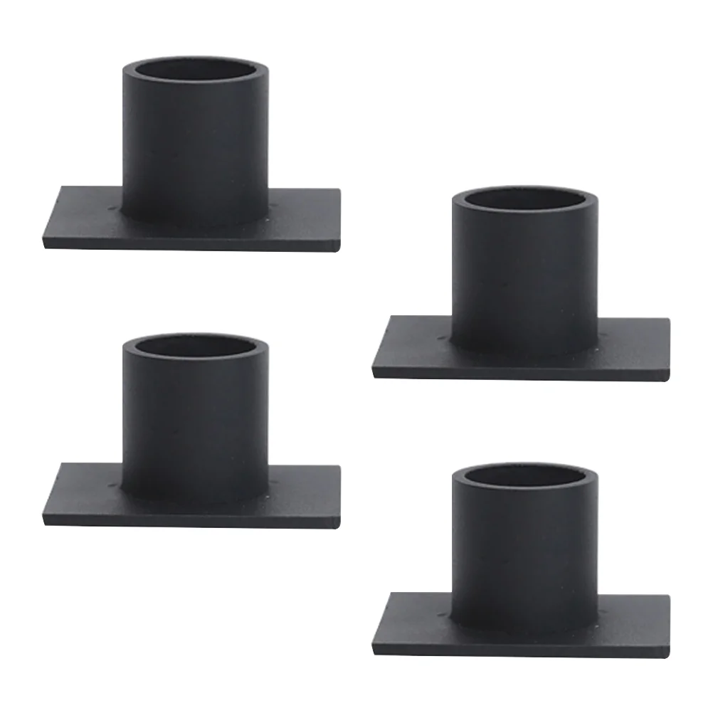 

4pcs Candle Stand Iron Art Candlestick Desktop Candle Stick Desktop Adornment