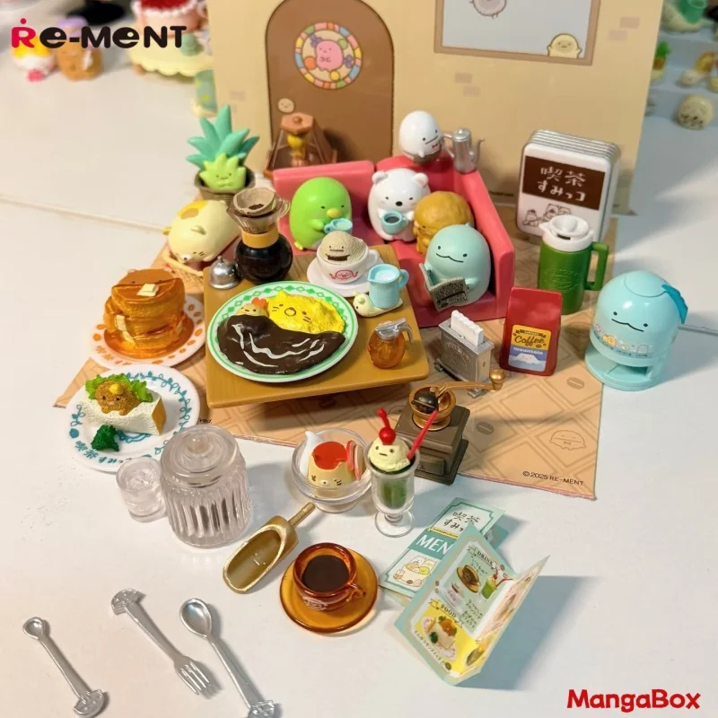 Фото Re-Ment Corner Creatures, слепая коробка для чайной и кофейни — модное украшение для рабочего стола, коллекционная игрушка №2