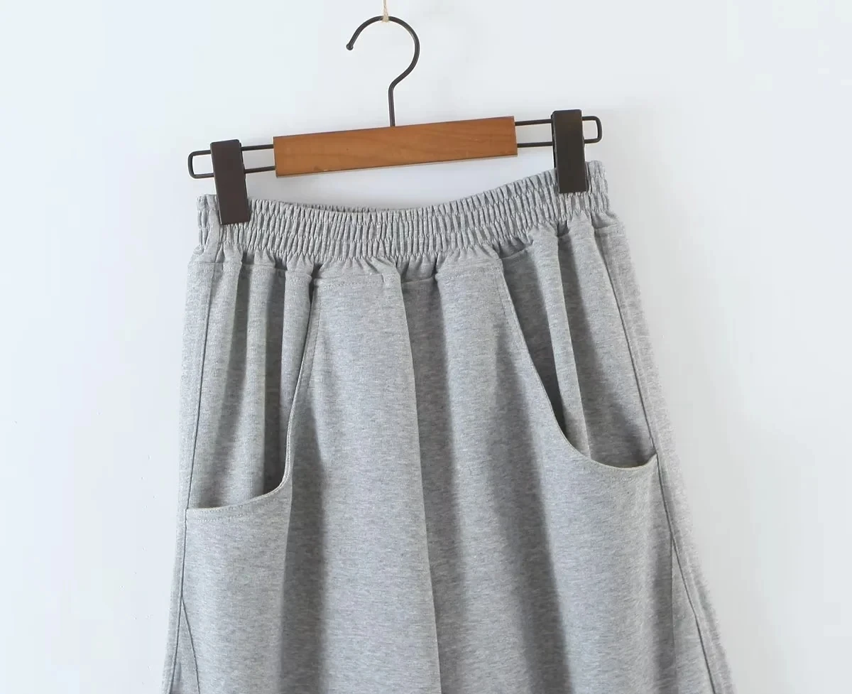 Withered 2023 Ins Fashion Blogger Vintage Boyfriend Loose Trousers Drawstring Casual Harem Pants Women