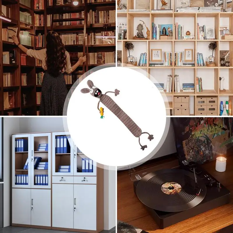 Крючковые закладки вязаные книжные милая Закладка-животное крючковая закладка