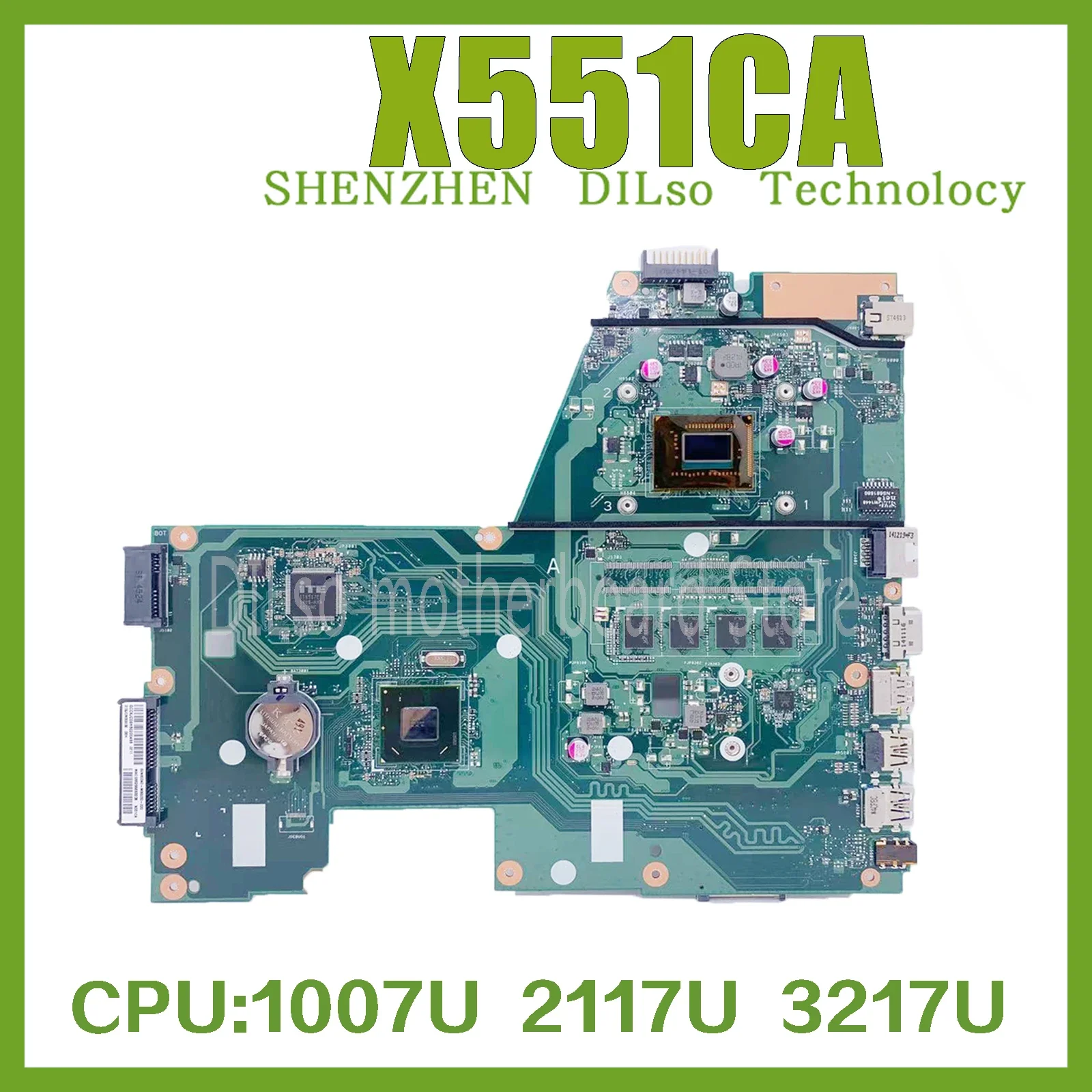 Материнская плата KEFU X551CAP для ноутбука ASUS X551CA F551CA X551C