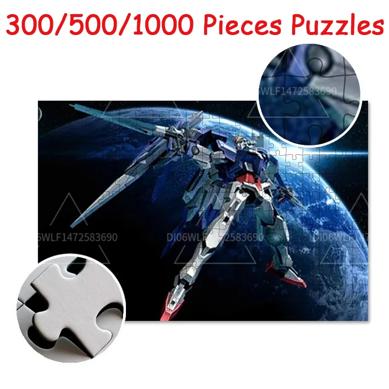 

Japanese Cartoon Anime Gundam Jigsaw Puzzle Toys 300/500/1000PCS Wooden Puzzles Children's Educational Toys Adult Gift Print Hd
