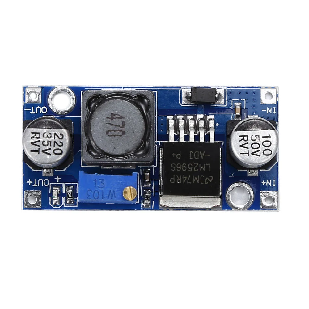 

1pc LM2596S-ADJ Power Buck Module PCB DC-DC Input IN3-40V Buck Board Adjustable Regulator Chip LM2596S-ADJ Power Buck Module