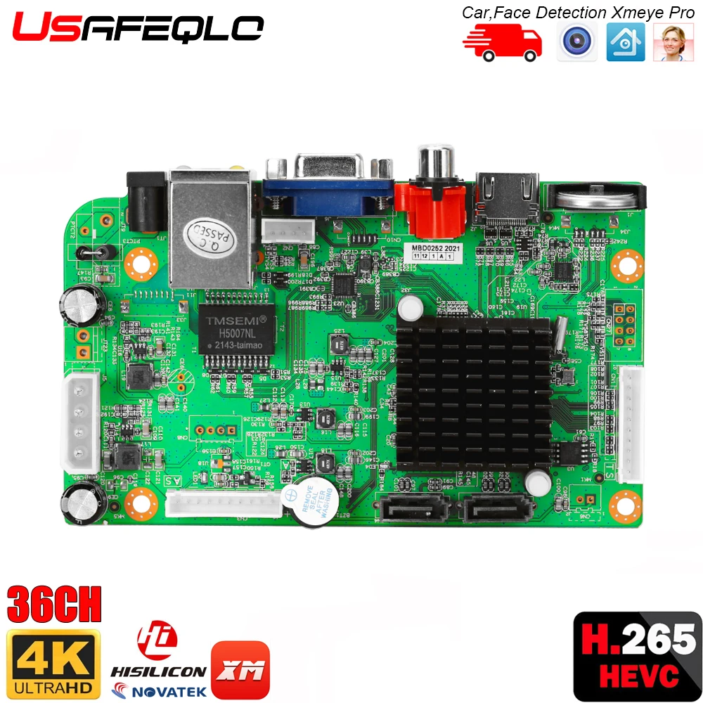 Материнская плата XM Chip CCTV 9CH 16CH 32CH 4K NVR