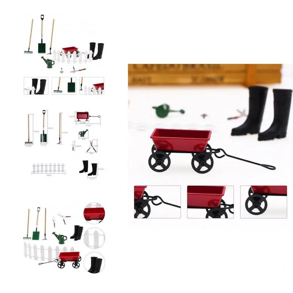 

Ingenious 9Pcs/Set Useful Long Lifespan Dollhouse Fence Lightweight for Decor