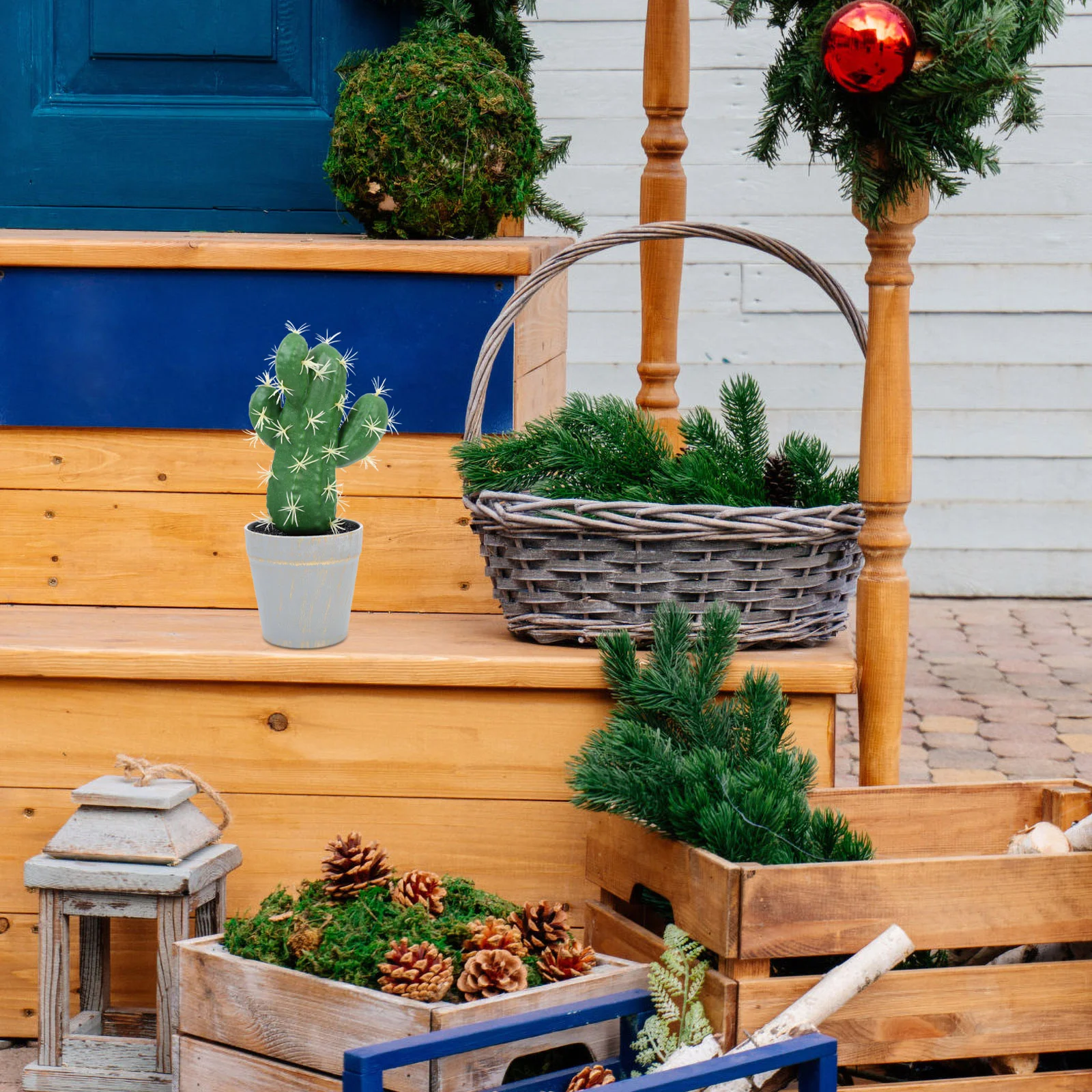 Кактус в горшках большие искусственные растения комнатный горшок дом суккуленты
