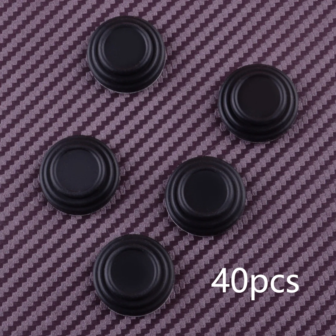

40Pcs Rubber Universal Car Door Shock Absorber Silent Gasket Pad Sticker Buffer Cushion Protector Black Shock Absorption
