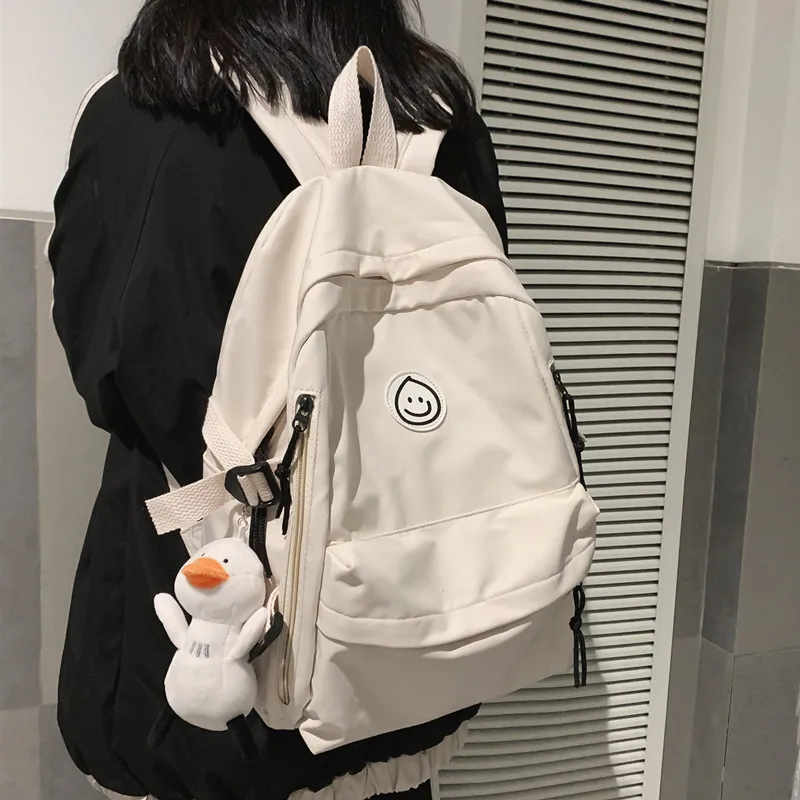 

Dropshipping school bag for boys female high school college students backpack large capacity male ins couple travel backpack