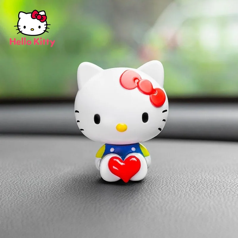 

Автомобильные аксессуары Hello Kitty, креативное мультяшное милое украшение центральной консоли, автомобильное украшение, нескользящее украше...