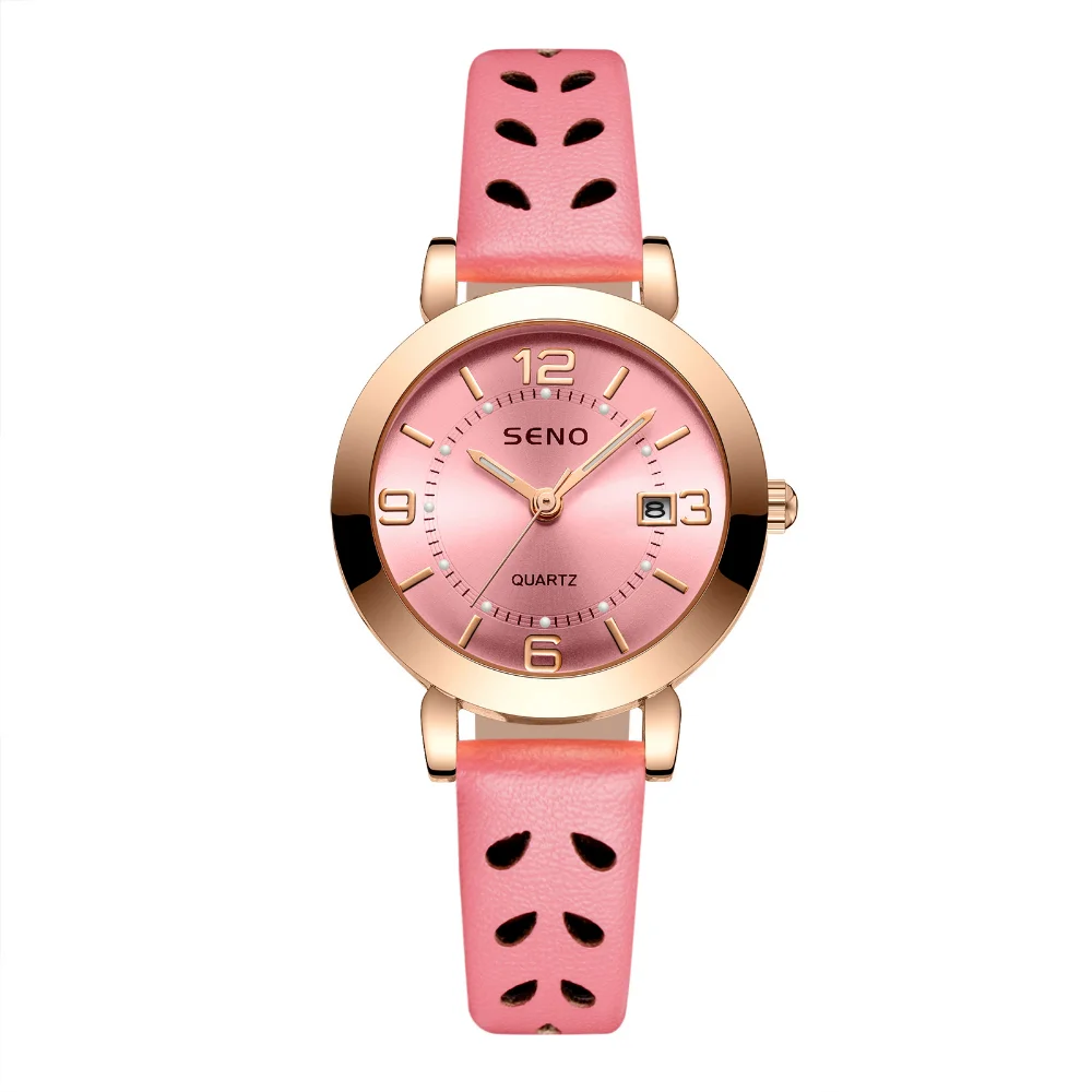 Mesh Belt Women's Luminous Waterproof Double Calendar Belt Quartz Watch