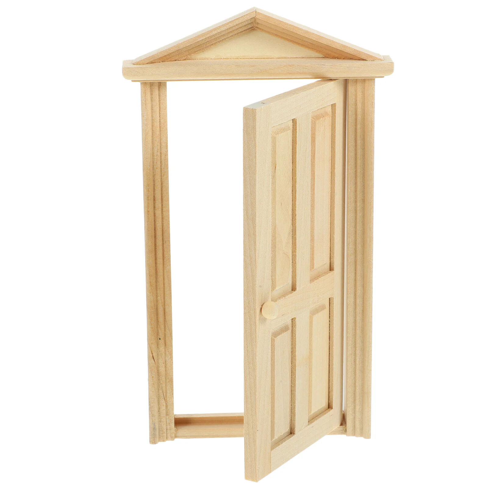 

Door Dollhouse Wooden Miniature Mini Doors Model Furniture House Fairy 12 Diy Frame Tiny Front Ornament Wood Scale Gate Crafts