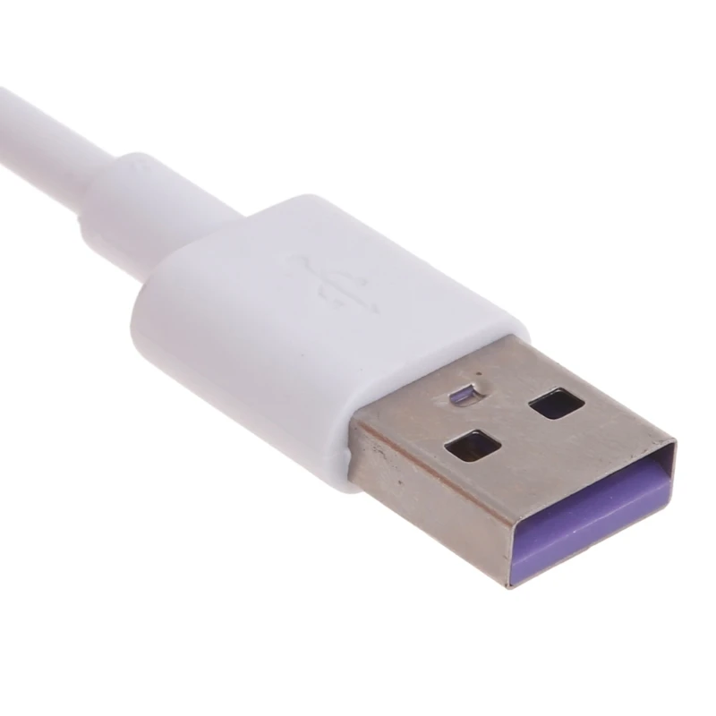 Белый кабель USB-Type-C с переключателем высокоскоростной передачи данных и зарядным