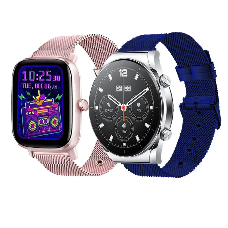 

Metal Watchband For amazfit gts 2 mini/xiaomi mi watch s1 Bracelet Band For Huawei Honor Magic Watch 2 42MM 46MM Correa strap