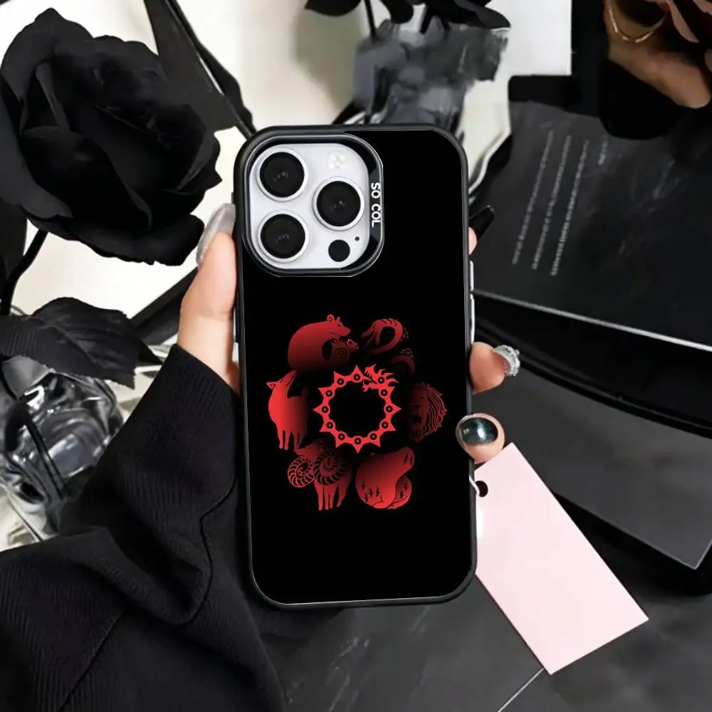 Фото Чехол для телефона «S-Seven Deadly S-Sins» для iPhone 17, 16, 15, 14, 13, 12, 11 Plus, Pro Max, цветной, с серебряным покрытием внутри №3