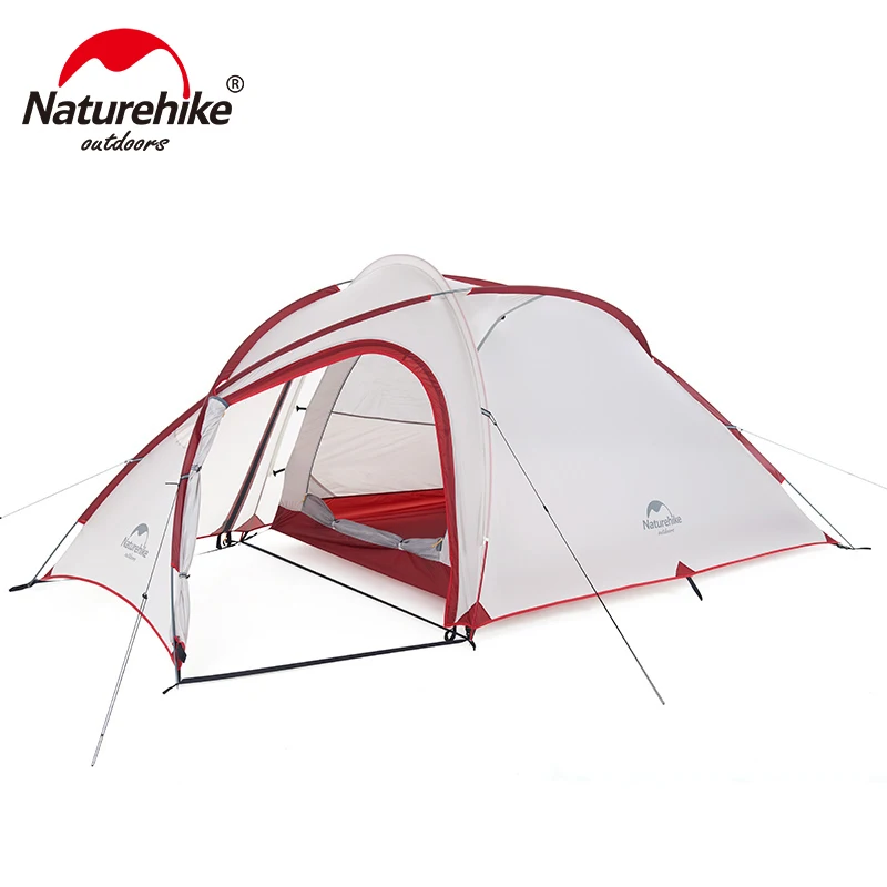 Naturehike Hiby Family Tent 20D Silicone Fabric Waterproof Double-Layer 3 - 4 Person 4 Season camping tent one room one hall