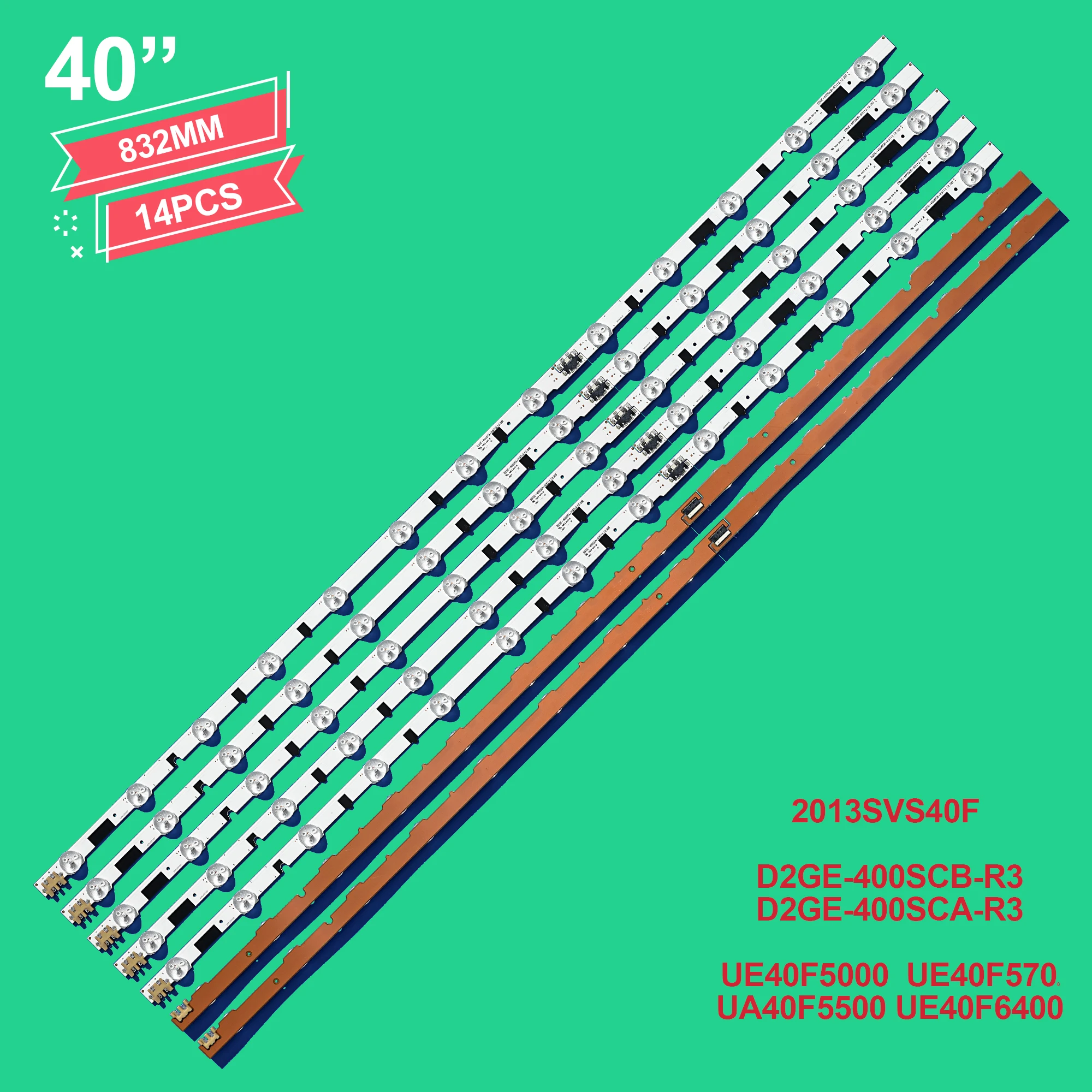 Светодиодная подсветка 832 мм 9 светодиодов для SamSung 40 дюймов ТВ D2GE-400SCA-R3 UA40F5500 2013SVS40F