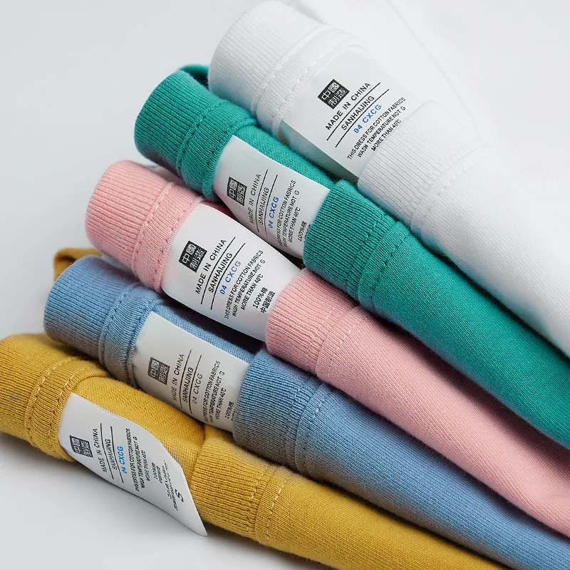 

MRMT 2023 Brand New Combed Cotton Round Neck Loose Japanese t-Shirt Empty White Cotton Short-Sleeved T-Shirt Male Half Sleeve