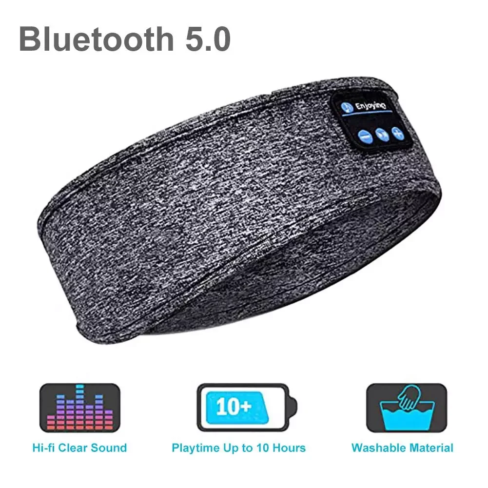 

Sleeping Headphones Bluetooth Sports Headband Sleeping Eye Mask Earphones For Jogging/Yoga Sports Sleep Music Headset