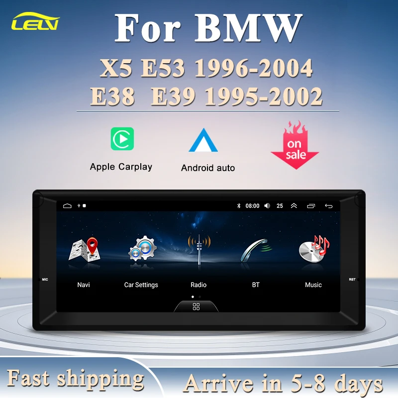 Factory Price 2Din Android11 10.25inch Bluetooth GPS Navigation For BMW X5 E38 E39 E53 Car Stereo Audio Autoradio Video Players