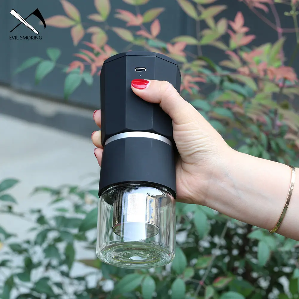 

EVIL SMOKING LTQ Handheld Electric Herb Grinder with Rolling Machine Built-in 1100mah Battery Type-C USB Charger Tobacco Crusher