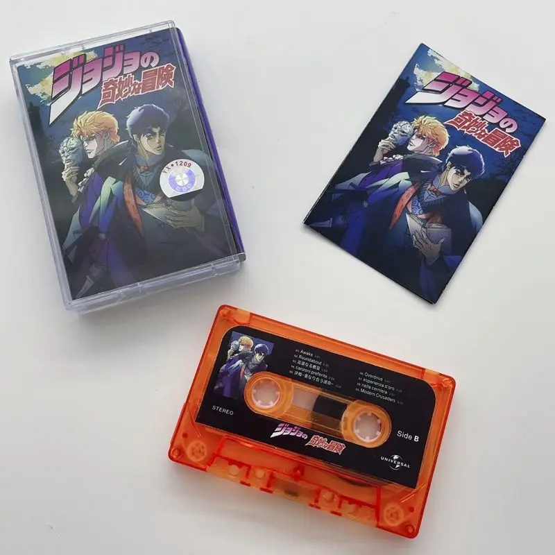 

Anime JoJo's Bizarre Adventure Il Vento D'oro Music Tapes Soundtracks Box Cartoon Collections Tape Cassettes Commemorative Gifts
